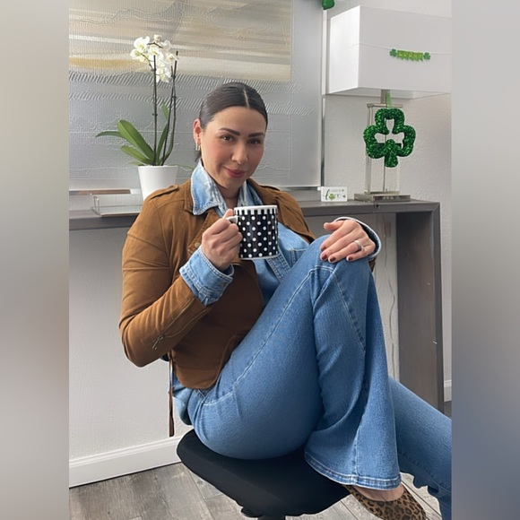 Suede brown jacket size S - Picture 8 of 8